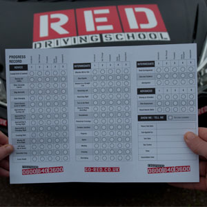 RED driving test form