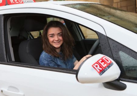 maisie williams in the drivers seat