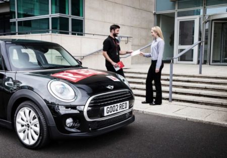 Black RED mini with man and woman