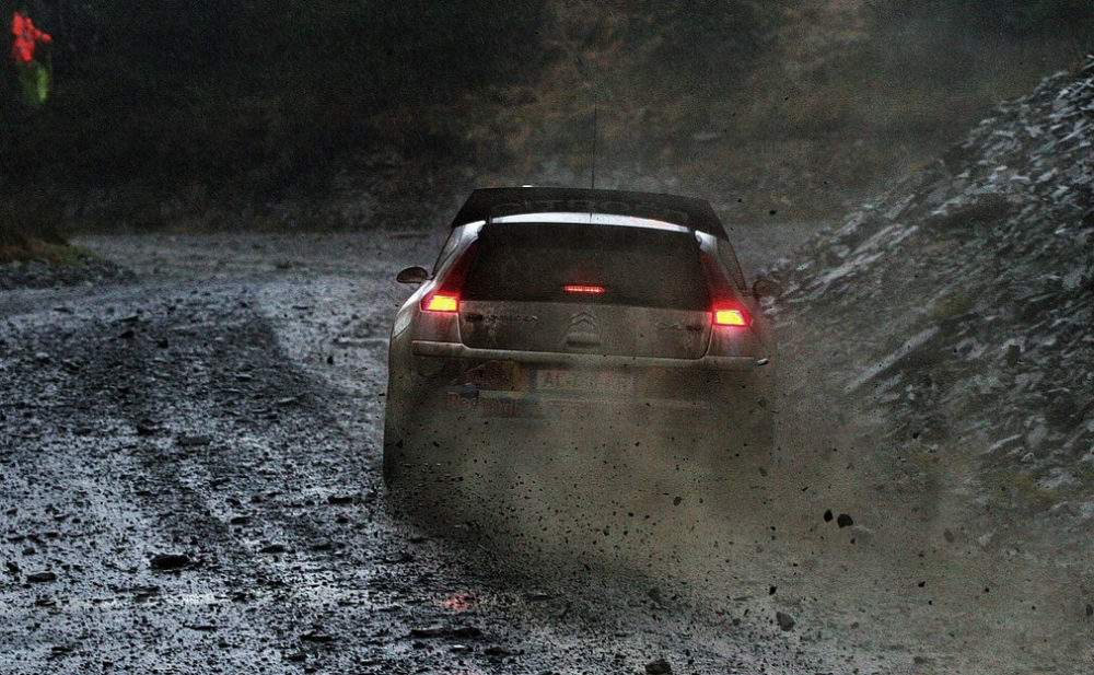 Driving in mud