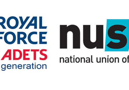 Royal Air Force Air Cadets and NUS logos