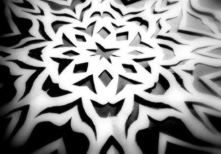paper cut out snowflake