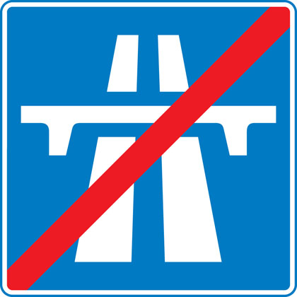 One-way traffic sign (in direction indicated) - Theory Test